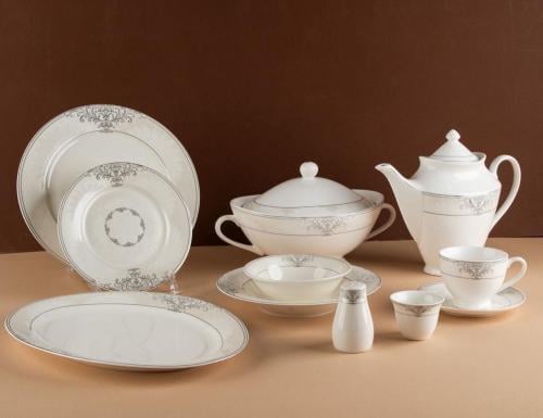 طقم سفرة طعام بتصميم عصري انيق 70 قطعة لخدمة 6 اشخ...