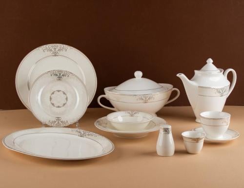 طقم سفرة طعام بتصميم عصري انيق 70 قطعة لخدمة 6 اشخ...