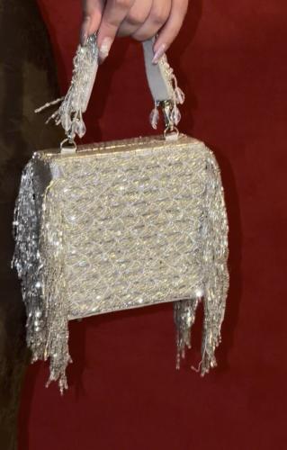 Silver shiny bag