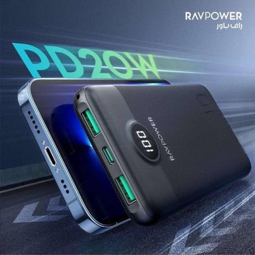 RAVPOWER بطارية بسعة 20000 مل امبير 50 واط بتقنية...