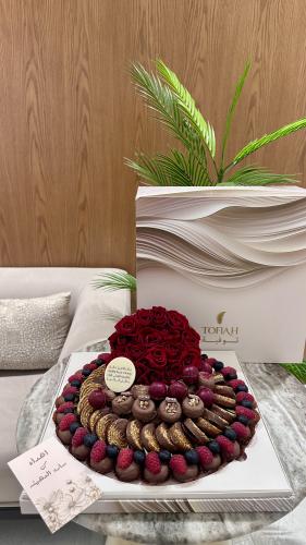 صينية تقديم زجاج ابيض