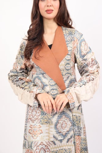 عباية رمضانية باللون الطوبي