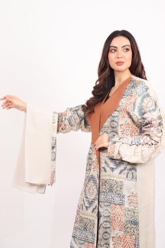 عباية رمضانية باللون الطوبي