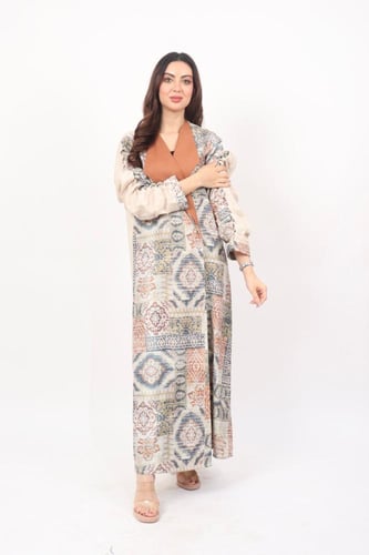 عباية رمضانية باللون الطوبي