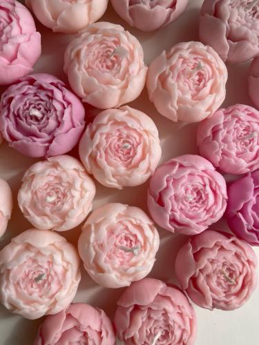شمعة زهرة الفاوانيا peony
