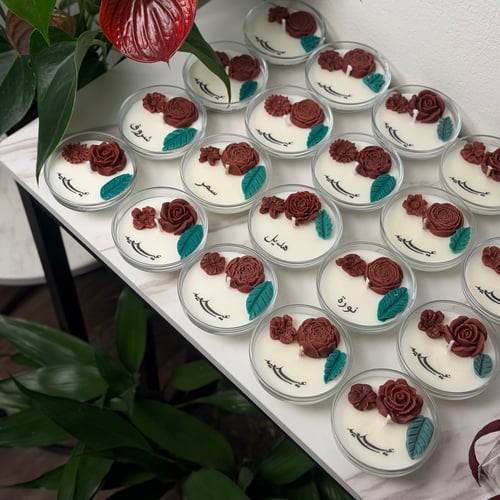 شمعة لمسة الورد