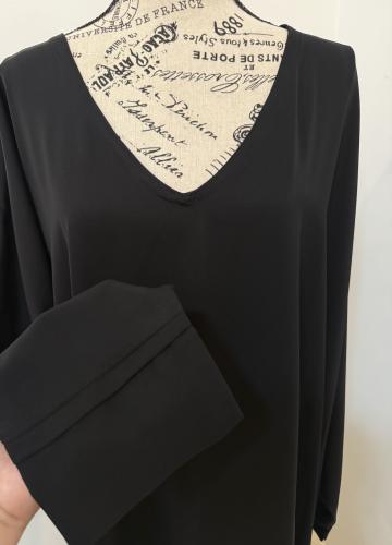 عبايه راس اسلامي موديل ساده قماش بلاك بيري المقاس...