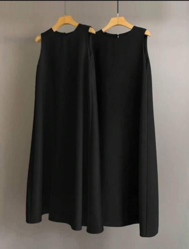 فستان عبايه داخلي خفيف أسود