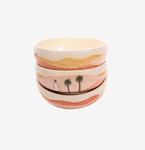 وحي الصحراء | وعاء فخاري يدوي