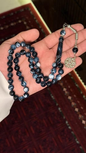 بكلايت رخامي ازرق معرق ابيض طربزونة