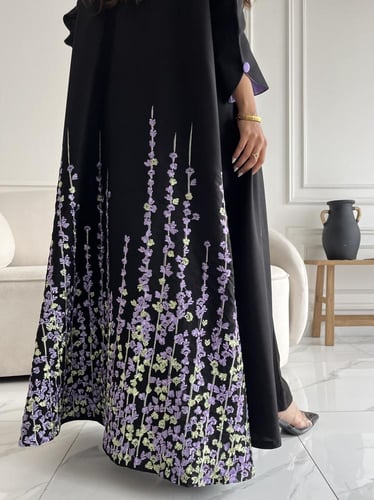 كريب تطريز بالخلف