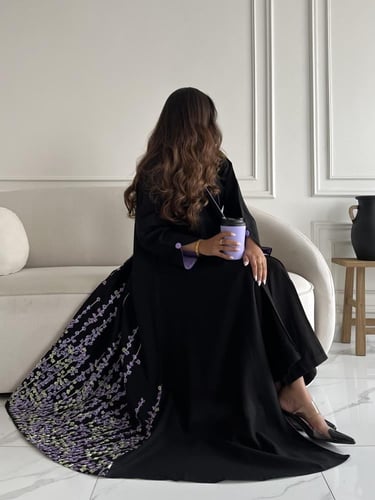 كريب تطريز بالخلف