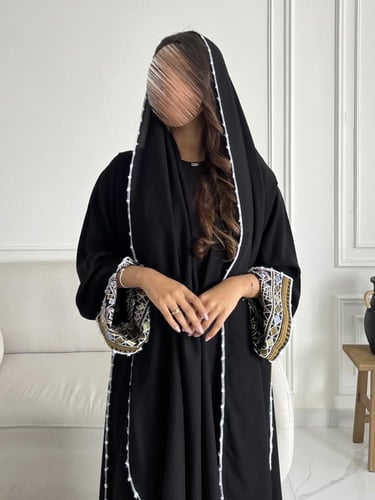 كريب تطريز بالكم