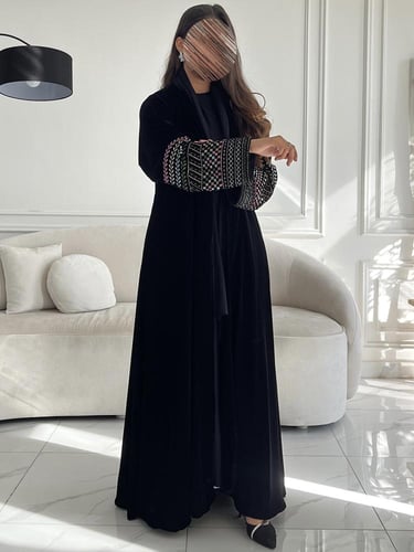 مخمل تطريز بالكم