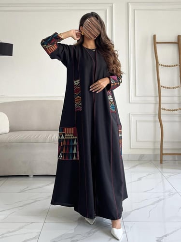 كريب تطريز بالجوانب