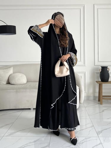 كريب تطريز بالكم