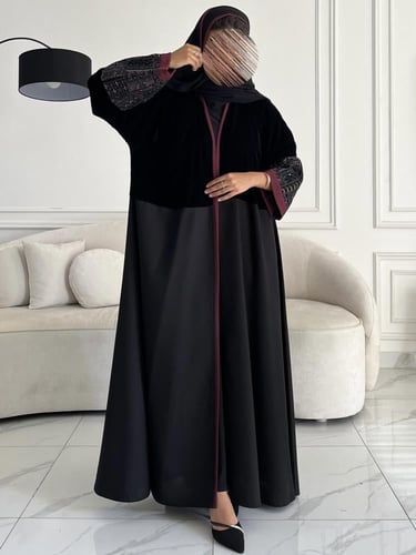 مخمل تطريز بالكم