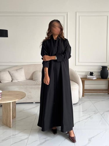 كريب اسود تطريز