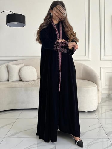 مخمل تطريز بالكم