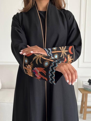 كريب تطريز بالكم