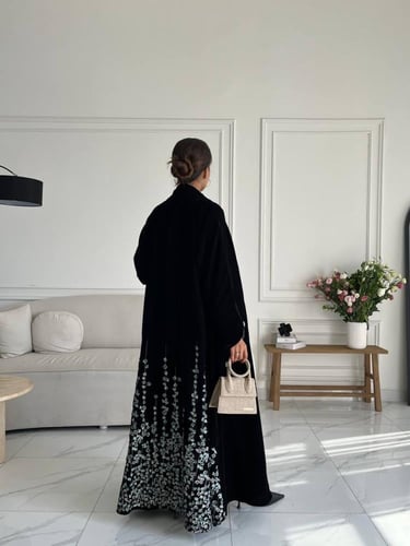 مخمل تطريز بالخلف