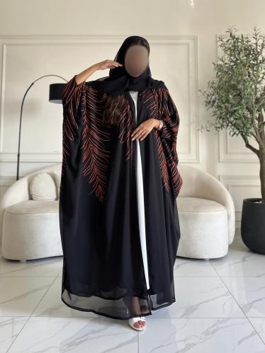 شيفون تطريز بشت