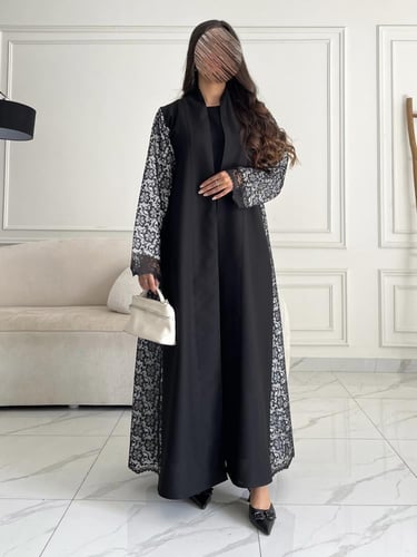 كريب تطريز بالخلف