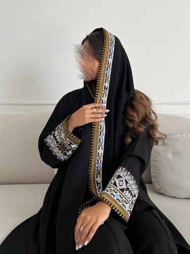 كريب تطريز بالكم