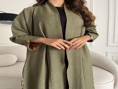 كريب تطريز بالخلف