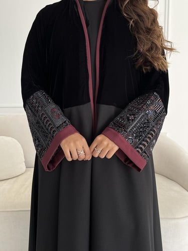 مخمل تطريز بالكم