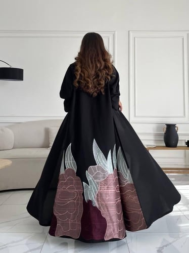 كريب تطريز بالخلف