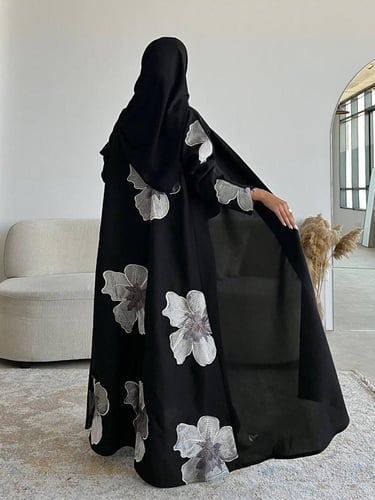 كريب تطريز بالخلف