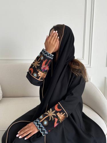 كريب تطريز بالكم