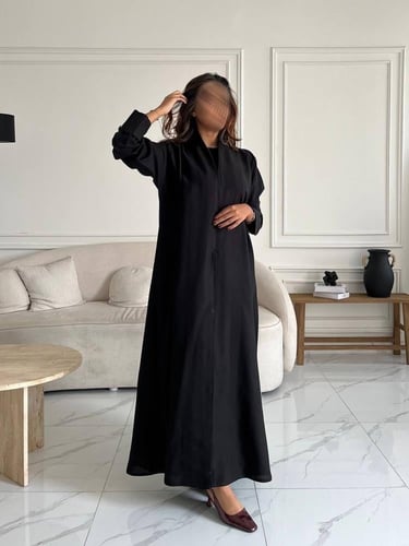 كريب اسود تطريز