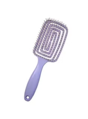 فرشاة شعر تهوية منحنية، فرشاة تدليك من النايلون مض...
