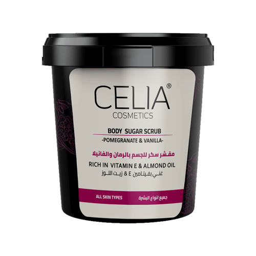 مقشر الزيت والسكر مع الرمان والفانيليا