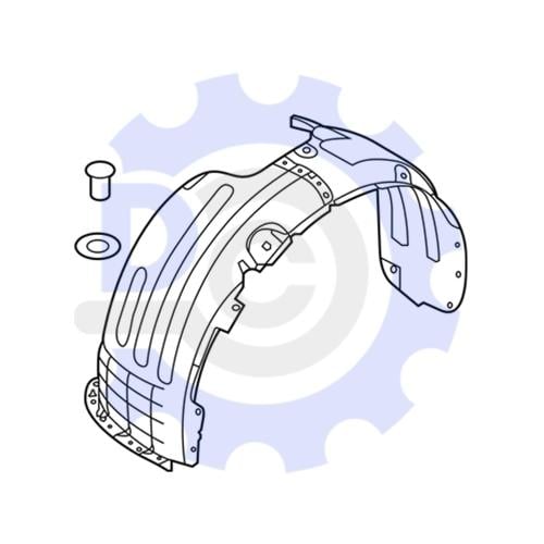 بطانة كفر امامي يمين ازيرا 17 أصلي