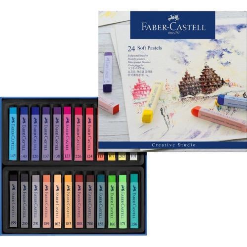 الوان طباشير باستيل فابر كاستيل 24 لون قولد فيبر