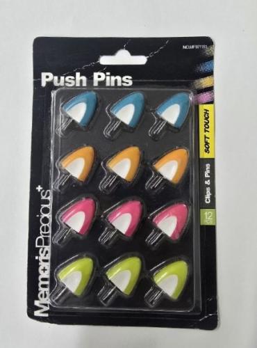 دبابيس ضغط ملونة (Push Pins) للأعمال المكتبية والم...