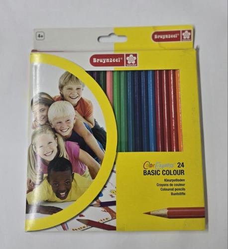 أقلام تلوين Bruynzeel Basic - طقم 24 لوناً