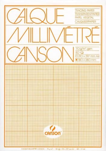 ورق كلك مليمتري كانسون Canson Tracing Paper - وزن...