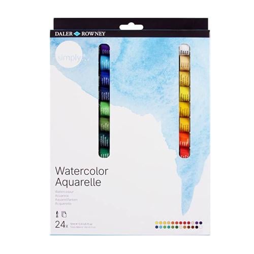 طقم الوان مائية ديلر روني 24 لون