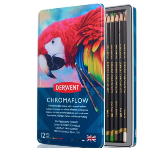 ديروينت - ألوان خشبية شارمافلو 12 لون في علبة حديد