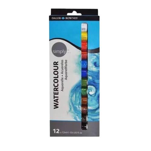 طقم الوان مائية ديلر روني 12 لون