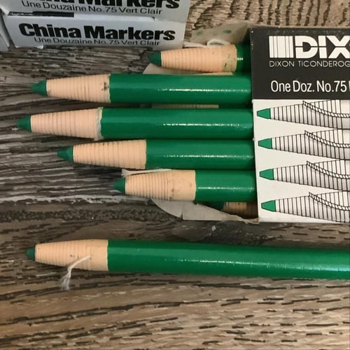 اقلام ماركر صينية اخضر قابلة للتقشير من ديكسون ، ع...