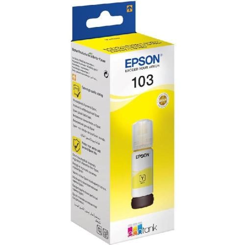 حبر إبسون 103 أصفر (Yellow) أصلي - 65 مل