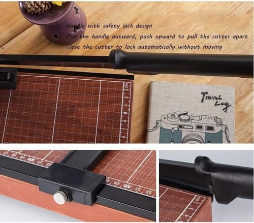 قطاعة ورق قاعدة خشبية مقاس A3 احترافية