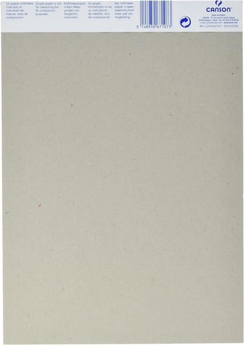 ورق رسم بياني مليمتري Canson - وزن 72 جرام - 50 ور...