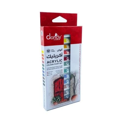 الوان اكرليك عصار 12 لون 6 مل | متعدد الألوان