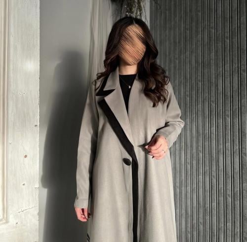 عباية نسائية جوخ رمادية
